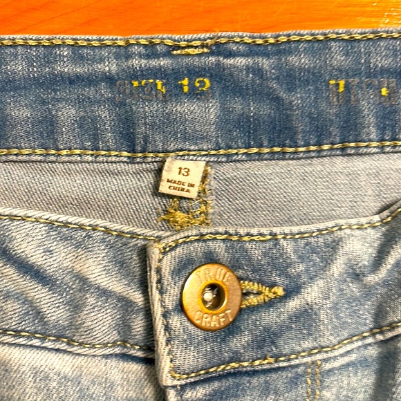 True Craft Size 13 Light Blue High-Rise Skinny Jeans - Picture 4 of 9
